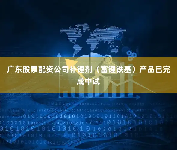 广东股票配资公司补锂剂（富锂铁基）产品已完成中试